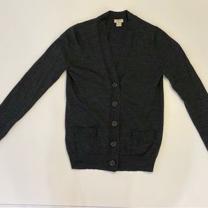 J.Crew Women’s Charcoal Cardigan - xs - Worn - Good condition